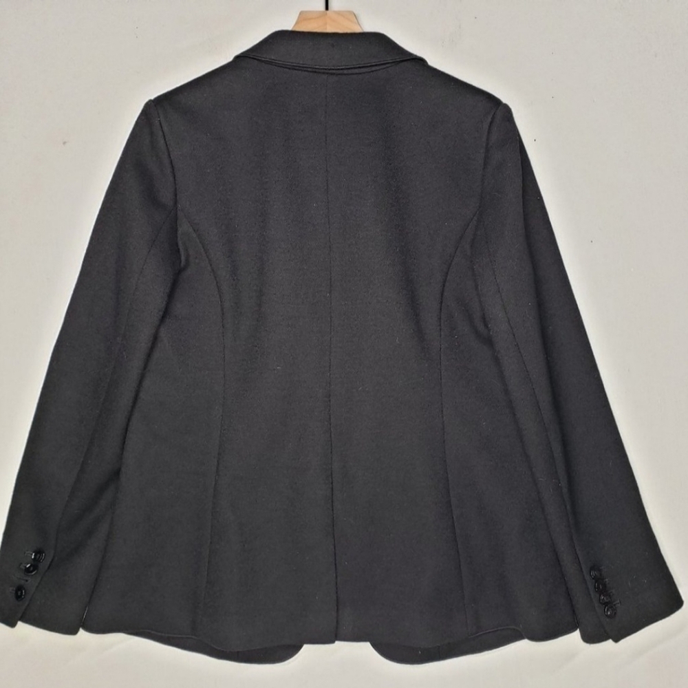 Ann Taylor wool blend fitted blazer edge stitched - Picture 2 of 6